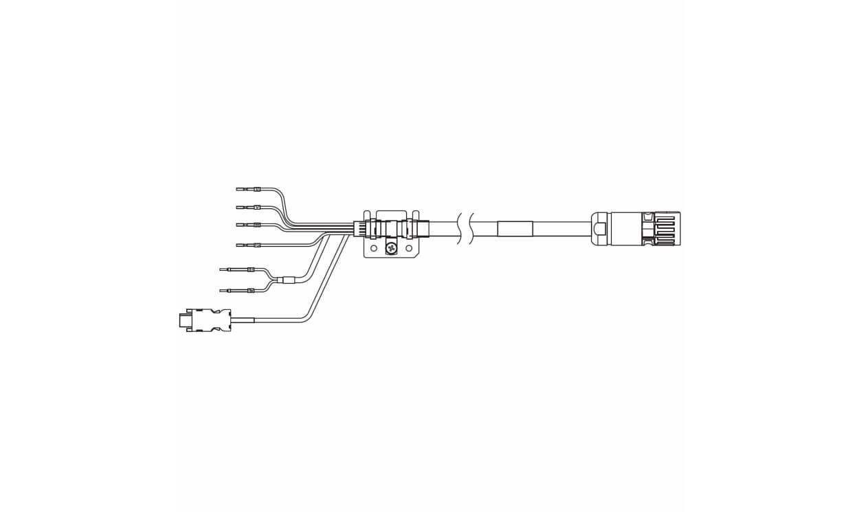 Omron R88A-CX1C010BF, 1SA Series Cable for Use with Servo Motor, 10m Length, 750 → 3000 W, 230 → 400 V
