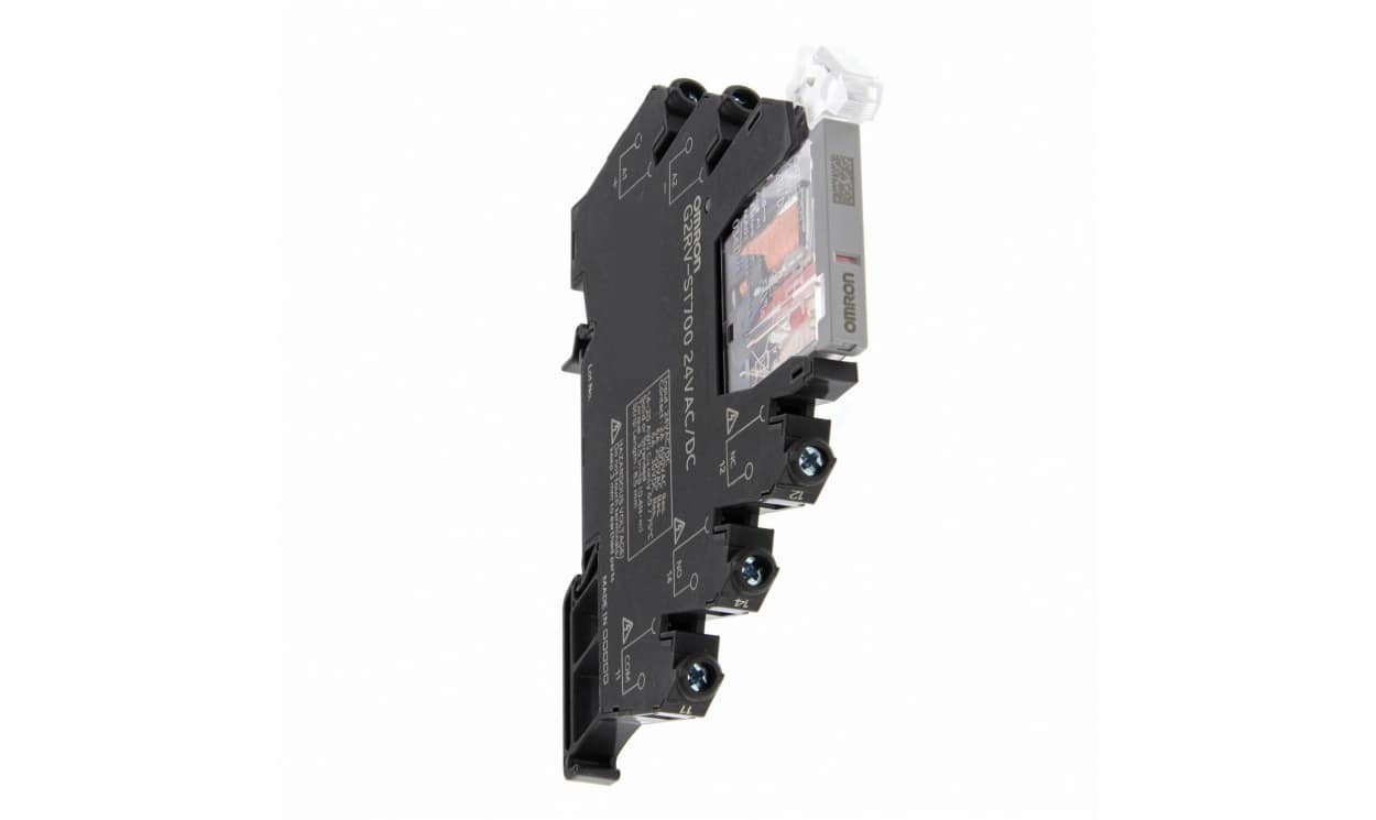 Omron G2RV-ST701 24VDC, G2RV-ST Series Electromechanical Interface Relay, DIN Rail Mount, 24V dc Coil, SPDT, 1-Pole, 6A Load - generaltechuae