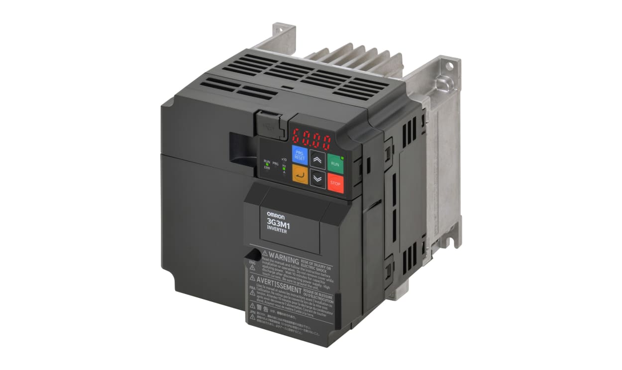 Omron 3G3M1-AB022, Variable Speed Drive, 2.2 kW, 1 Phase, 200 V ac, 12 A, M1 Series - generaltechuae