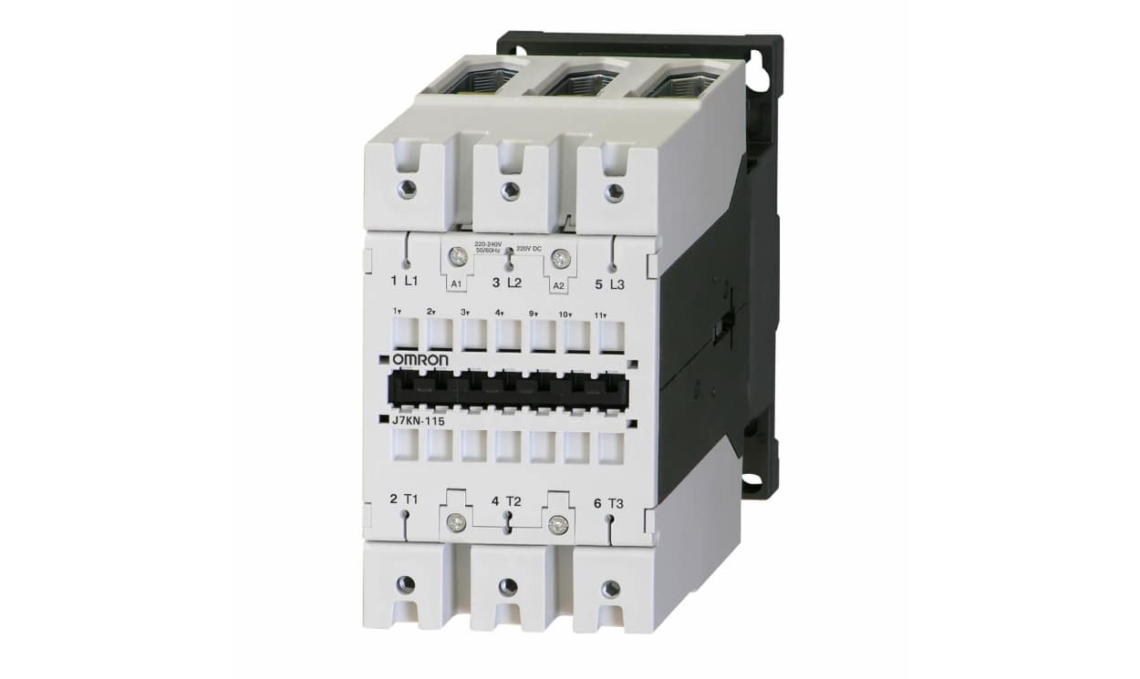 Omron J7KN-115 230, J7KN Contactor, 230 V ac/dc Coil, 3-Pole, 115 A, 55 kW, 380 → 415 V ac - generaltechuae