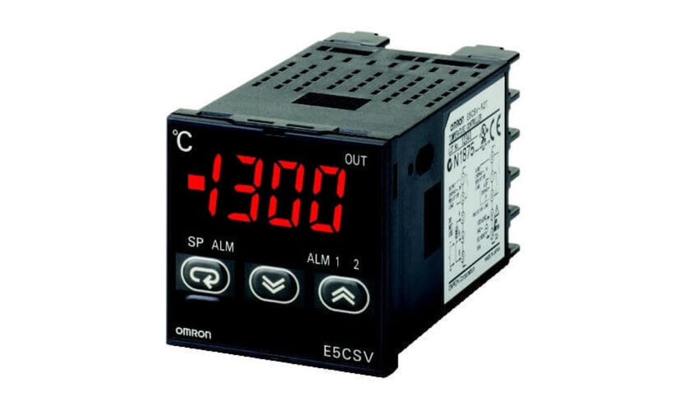 Omron E5CSV-R1T-500 AC100-240, E5CSV Panel Mount PID Temperature Controller, 48 x 48mm, 2 Output Relay, 100 → 240 V ac Supply Voltage ON/OFF,