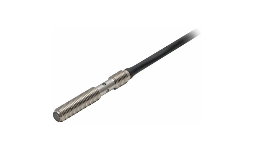 Omron E2E-S04SR8-WC-C1 2M, Inductive Threaded Barrel Proximity Sensor, M4, 0.8 mm Detection, NPN NO, 10 → 30 V dc