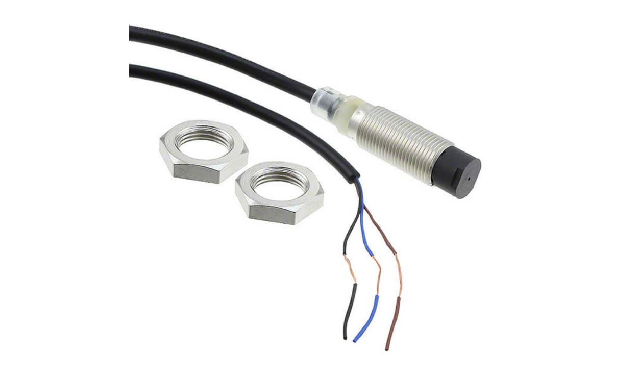 Omron E2B-M12KN08-WP-B1 2M, Inductive Threaded Barrel Proximity Sensor, M12, 8 mm Detection, PNP NO, 12 → 24 V dc - generaltechuae