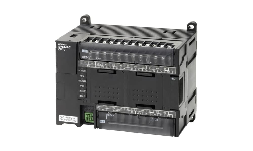 Omron CP1L-EM30DR-D, CP1L-EM Series PLC CPU for Use with CP Series, Relay Output, 18-Input, DC Input