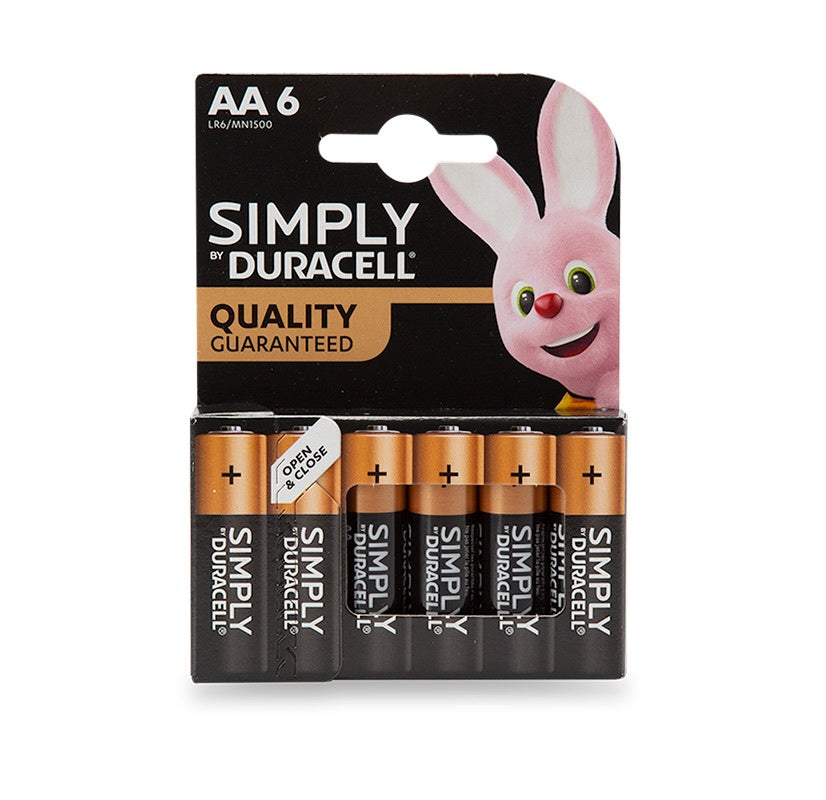 ETI 839-916 | Duracell AA Alkaline Batteries | 1.5 V, Pack of 6 - generaltechuae