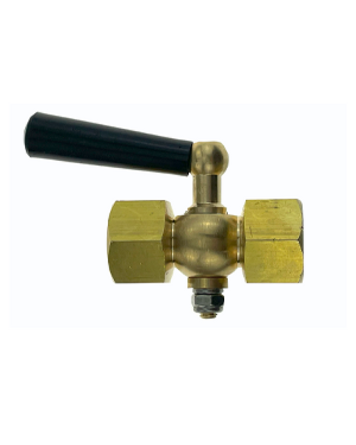 Brannan 39/001/0 | Brass Pressure Gauge Cock | 3/8" BSP F & F, without vent hole - generaltechuae (2)