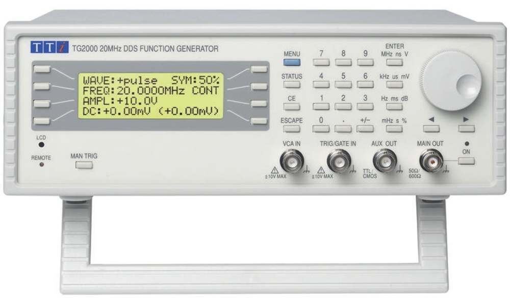 Aim-TTi TG 2000 Function Generator, 1mHz Min, 20MHz Max, FM Modulation, Variable Sweep
