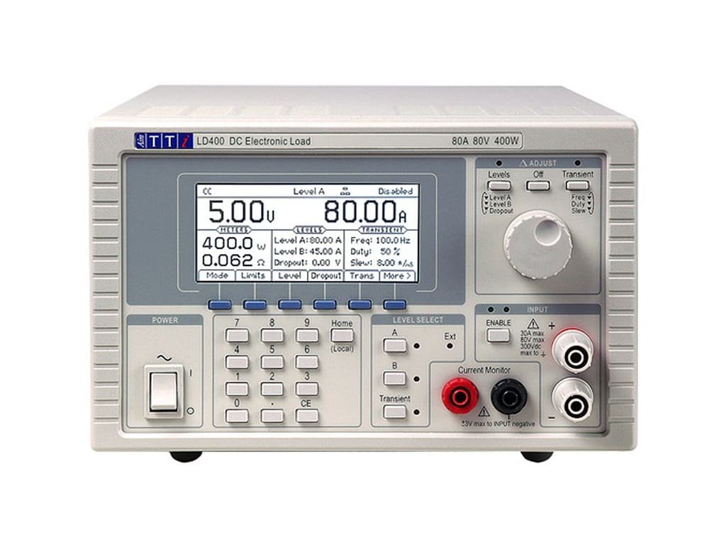 Aim TTi LD400 - Electronic DC Load | with or  without Remote Interfaces | 80V, 80A, 400W - generaltechuae