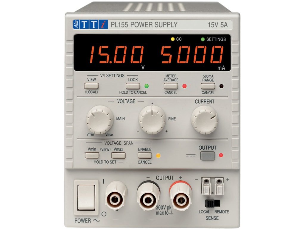 TTi PL155 | Linear Regulated | Single Precision DC Power Supply | Bench/System  with Smart Analog Controls, , 15V/5A - generaltechuae