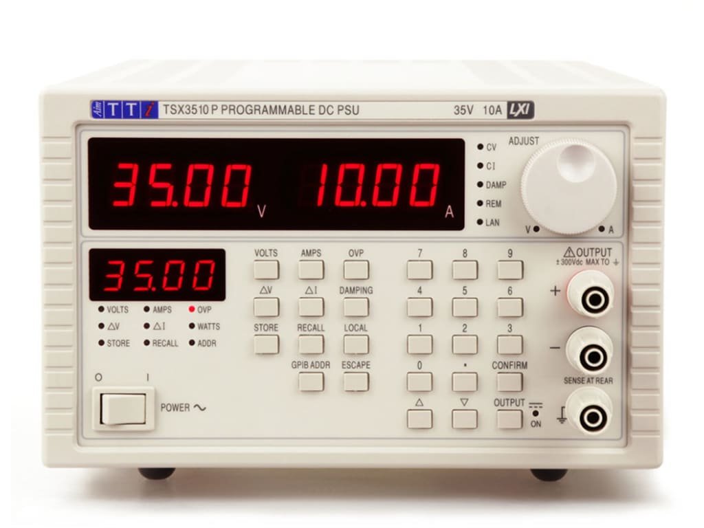 TTi TSX 3510P | mixed-mode regulation | Bench/System |  Silent DC Power Supply | Lxi Single 0-35V/0-10A, RS232/GPIB - generaltechuae