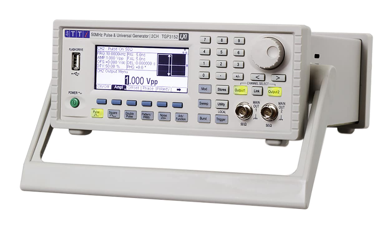 Aim-TTi TGP3152  Pulse Generator, 1 mHz min, 25 (Double Pulse) MHz, 50 (Pulse) MHz max - generaltechuae