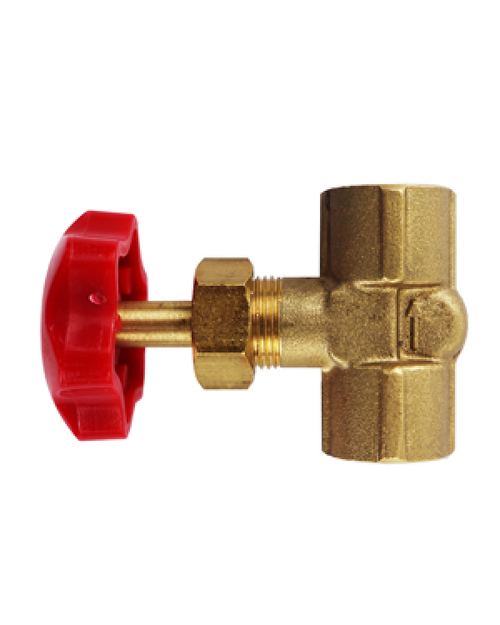 Brannan 39/004/0 | Brass Needle Valve for Pressure Gauges | 1/4" NPT female x female - generaltechuae