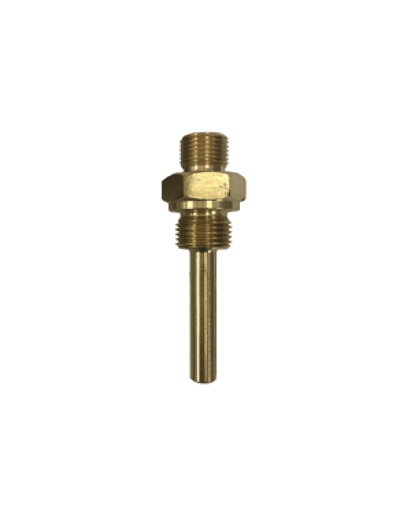 Brannan 95/613/0 | Replacement V-Line Thermometer Pocket | Brass, 50 mm, 1/2 in BSP, Straight V-line - generaltechuae (2)