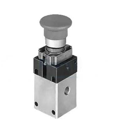 ASCO 32000001 | Pilot valve | Panel Mounting | Black Flush Button | Series 320 | Function 3/2 Normally Closed - generaltechuae