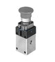 ASCO 32000001 | Pilot valve | Panel Mounting | Black Flush Button | Series 320 | Function 3/2 Normally Closed