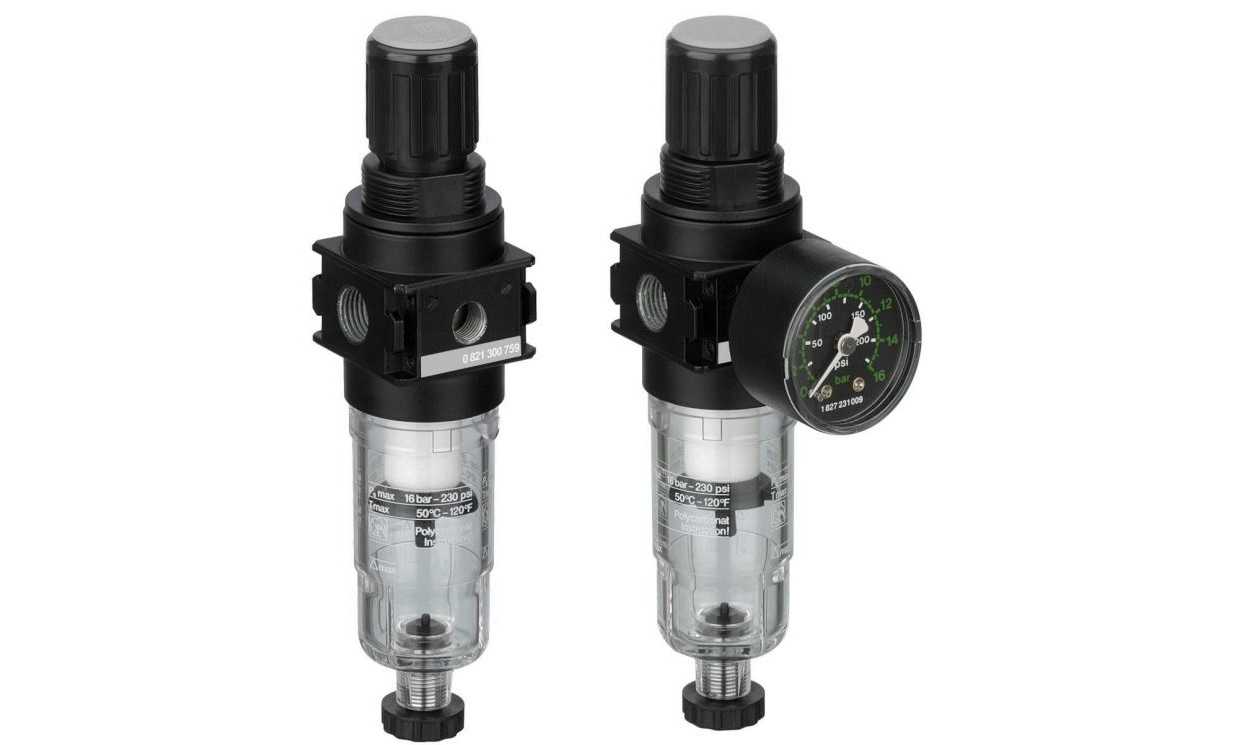 AVENTICS 0821300759 PR1 Filter Regulator, 5μm, G 1/4, Semi Automatic, 16 bar - generaltechuae