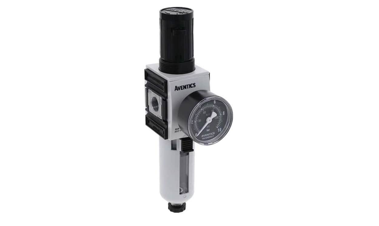 AVENTICS R412006212 AS2 Filter Regulator, 5μm, G 3/8, Semi Automatic, 16 bar - generaltechuae