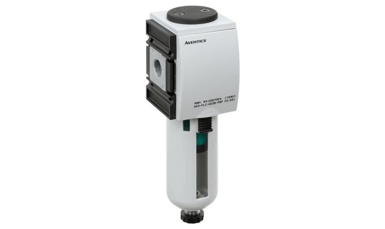 AVENTICS R412007051 AS3-FLC series 0.3μm G 1/2 1.5bar to 16 bar Filter 700L/min max with Semi Automatic drain