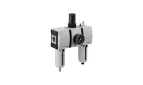 AVENTICS R412009318 G 3/4 FRL, Semi Automatic Drain, 5μm Filtration Size - With Pressure Gauge