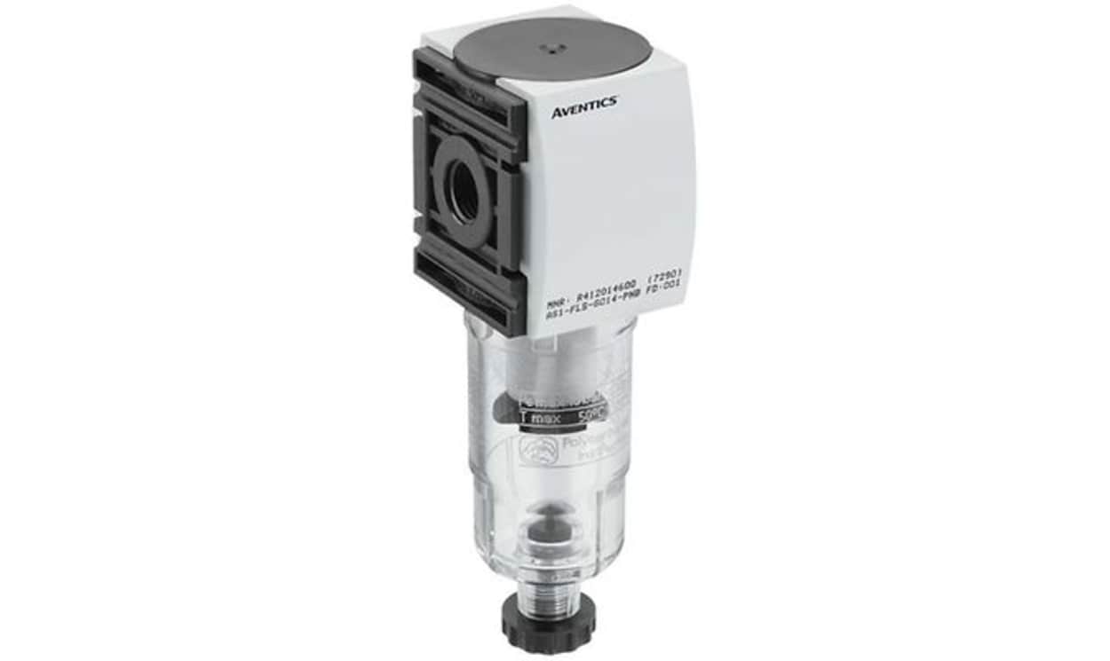 AVENTICS R412014600 AS1 series 5μm G 1/4 1.5bar to 12 bar Filter 1000L/min max with Semi Automatic drain