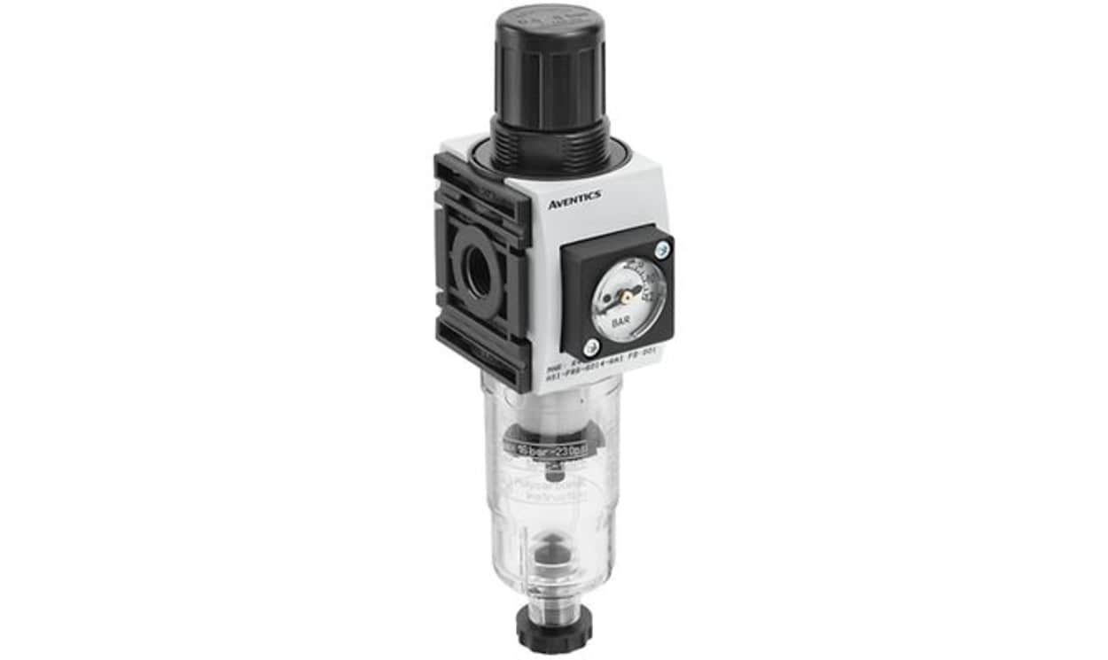 AVENTICS R412014723 AS1 Filter Regulator, 5μm, G 1/4, Semi Automatic, 12 bar - generaltechuae