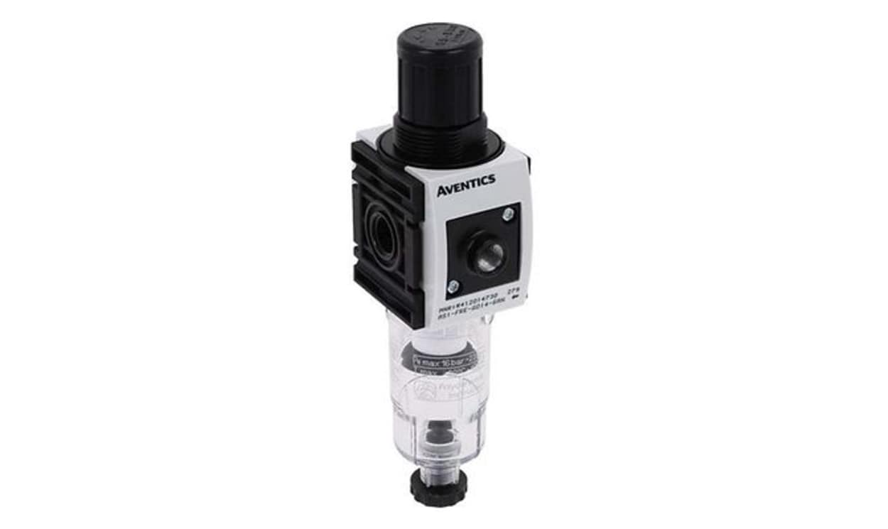AVENTICS R412014730 AS1-FRE Filter Regulator, 5μm, G 1/4, Semi Automatic, 12 bar - generaltechuae