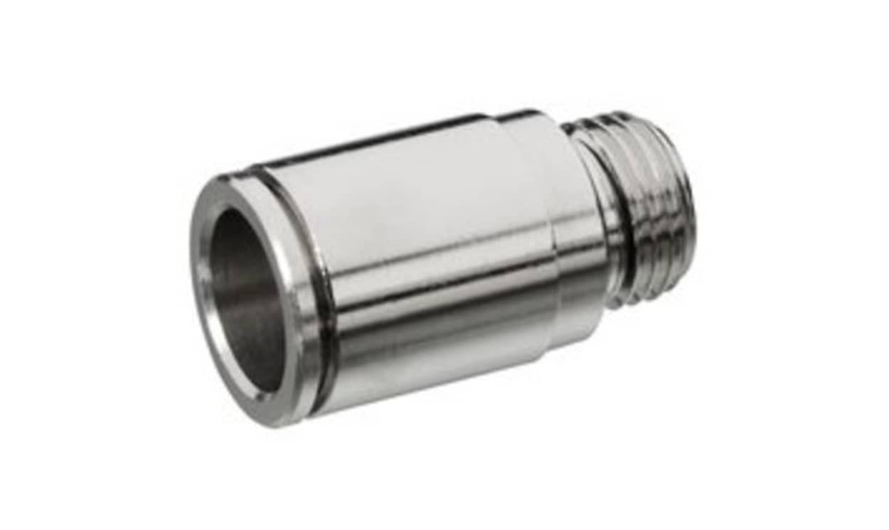 AVENTICS 1823373049 QR2-S-RPN Series Straight Fitting, G 1/4 to Push In 10 mm, Threaded Connection Style