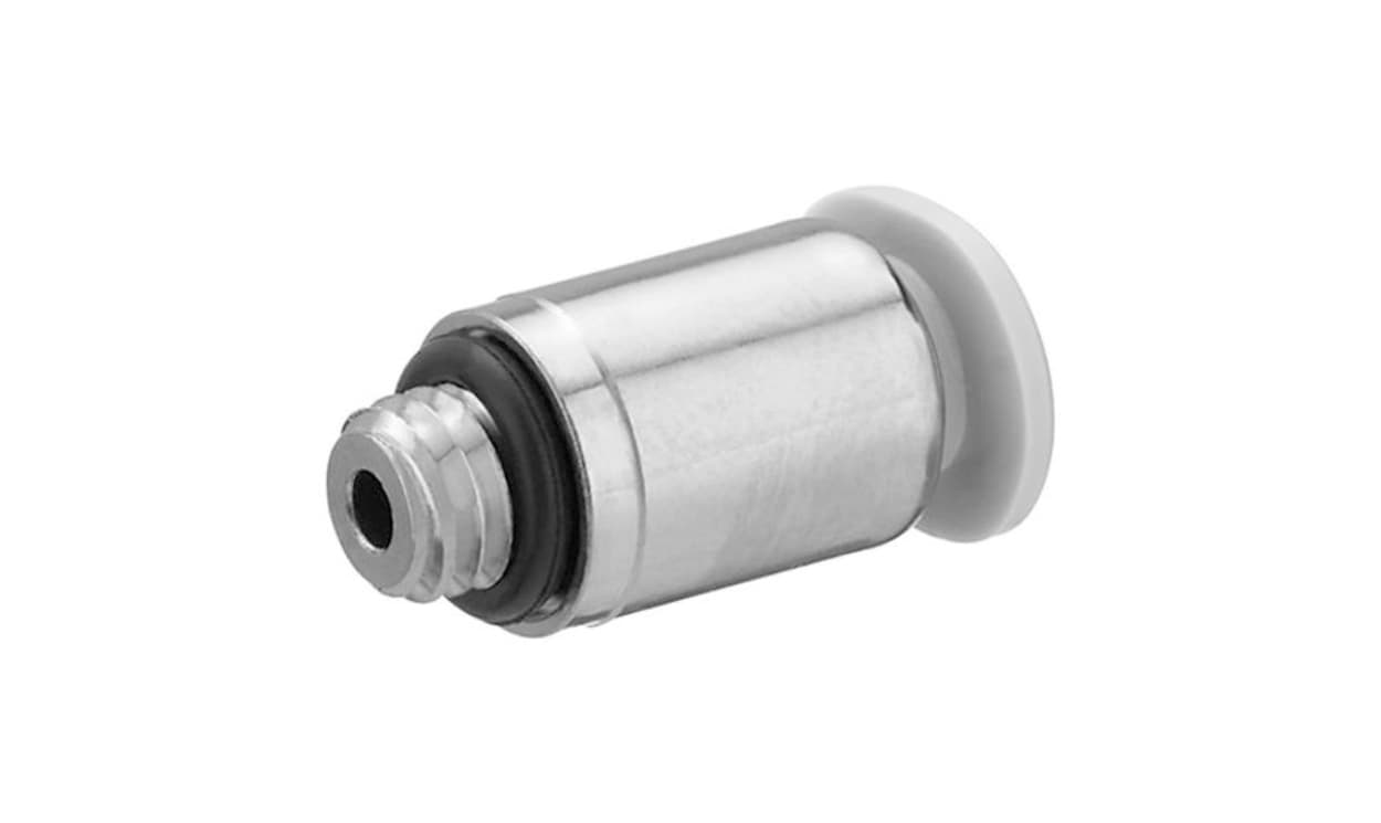 AVENTICS R412005264 QR1-S-MIN Series Straight Fitting, M3 to Push In 3 mm, Threaded Connection Style