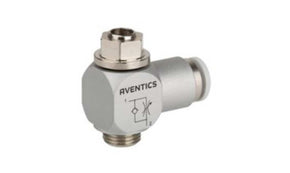 AVENTICS 0821200246 CC02-AL Series Tube Flow Valve, 6mm Tube Inlet Port x G 1/4 Outlet Port