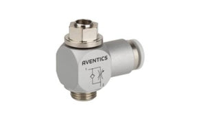 AVENTICS R412007432 CC02-AL Series Tube Flow Valve, 12mm Tube Inlet Port x G 3/8 Outlet Port