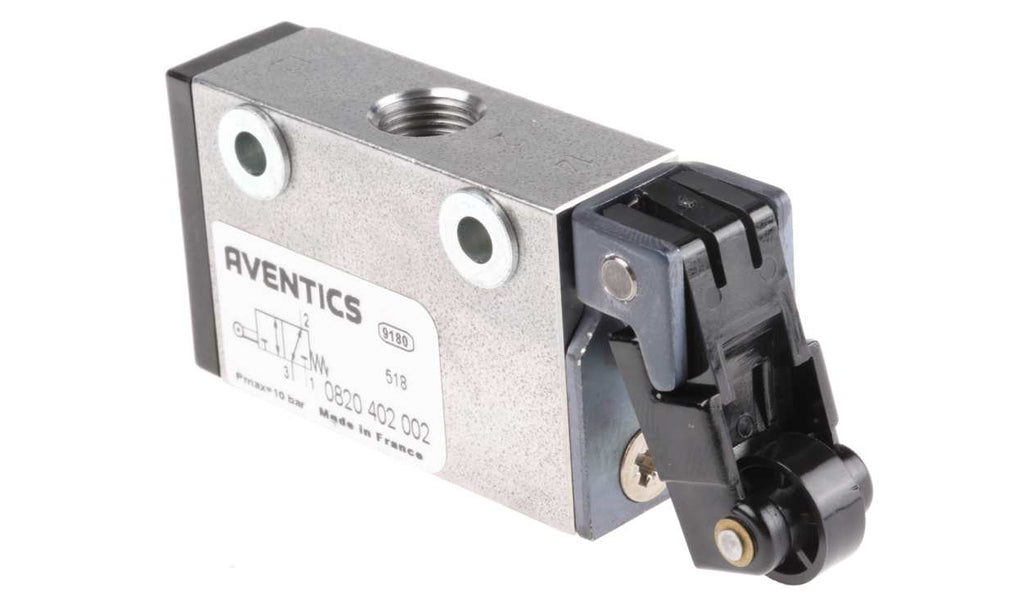 AVENTICS 0820402002 Roller 3/2 Pneumatic Manual Control Valve ST Series, G 1/8, 1/8in, III B - generaltechuae