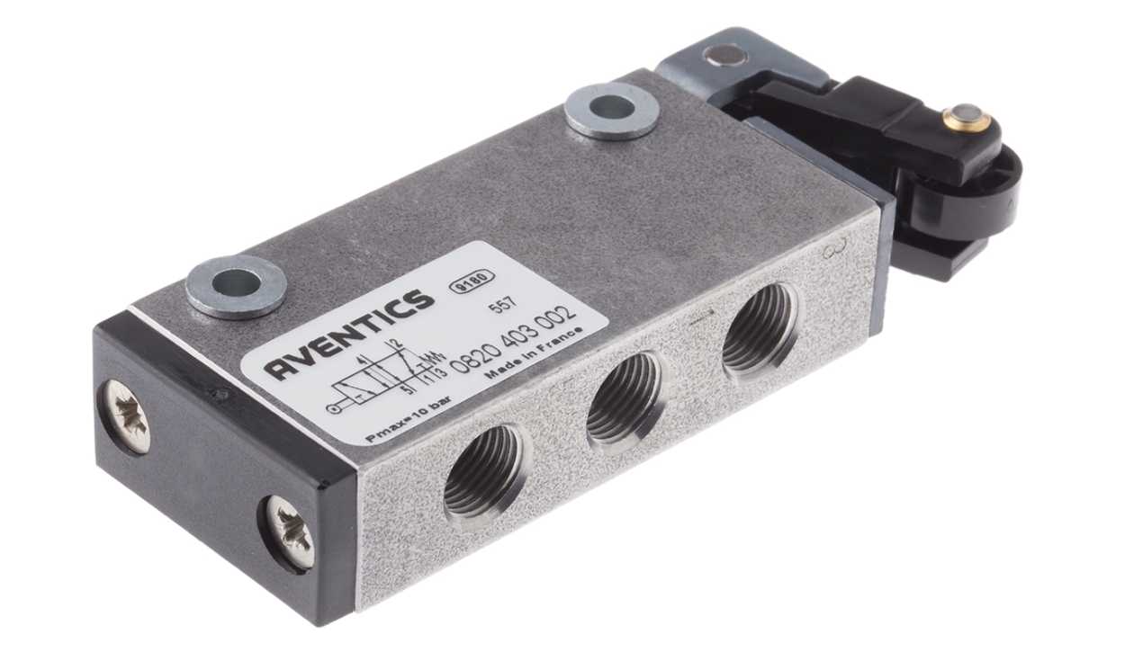 AVENTICS 0820403002 Roller 5/2 Pneumatic Manual Control Valve ST Series, G 1/8, 1/8in, III B - generaltechuae
