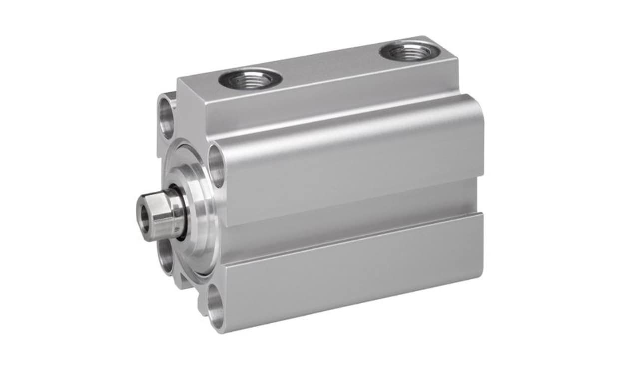 AVENTICS 0822010694 Pneumatic Compact Cylinder - 100mm Bore, 25mm Stroke, KHZ Series, Double Acting - generaltechuae