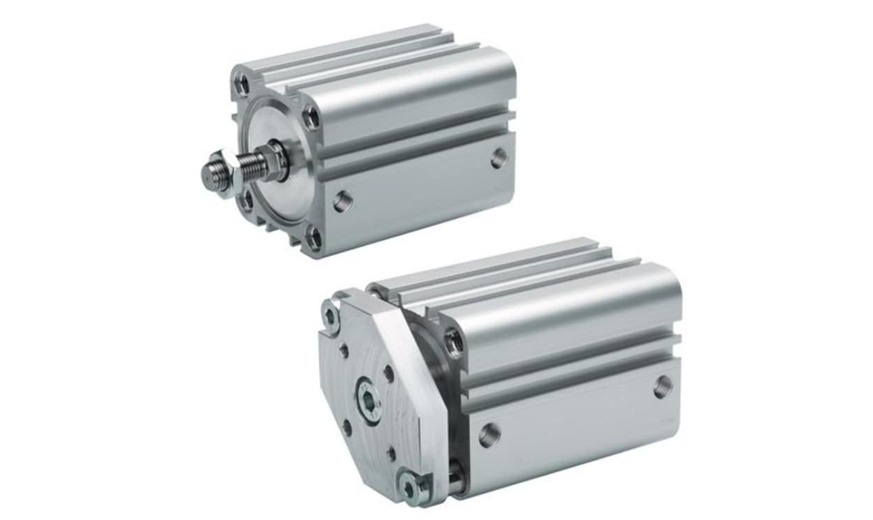 AVENTICS 0822397608 Pneumatic Compact Cylinder - , 80mm Bore, 60mm Stroke, KPZ Series, Double Acting - generaltechuae
