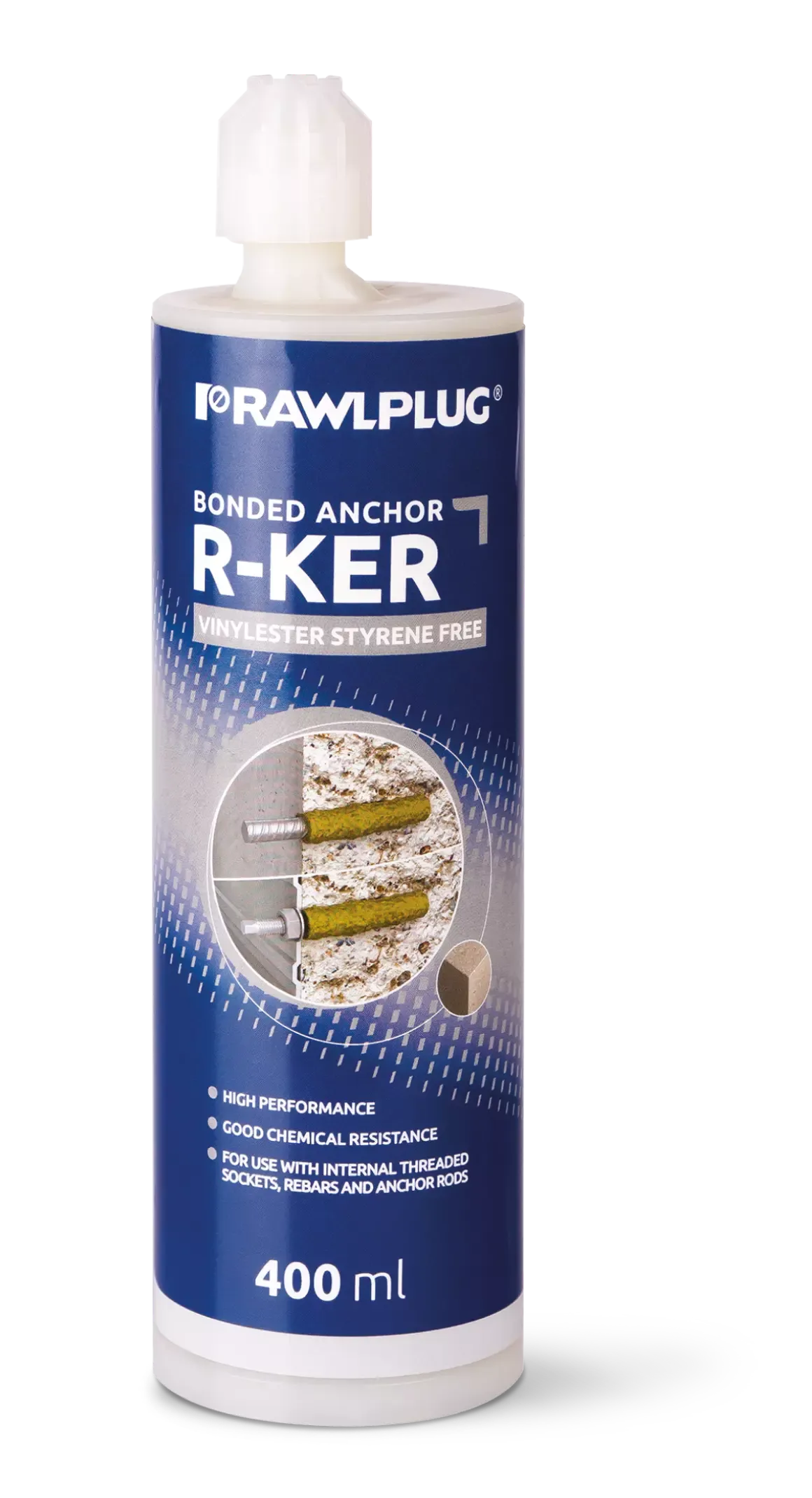 Rawlplug R-KER-400 | R-KER Vinylester Bonded Anchor | 400 ml cartridge - generaltechuae (2)