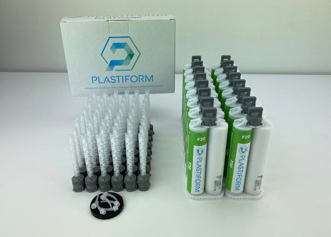 Plastiform CA-F20-16 | F20 Flexible Fluid Replication Compound | 16 x 50 ml Cartridges, 20 Shore A - generaltechuae