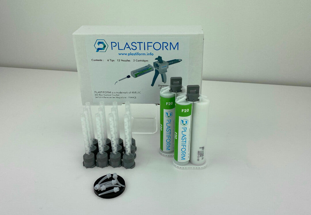Plastiform CA-F20-2 | F20 Flexible Fluid Replication Compound | 2 x 50 ml Cartridges, 20 Shore A - generaltechuae