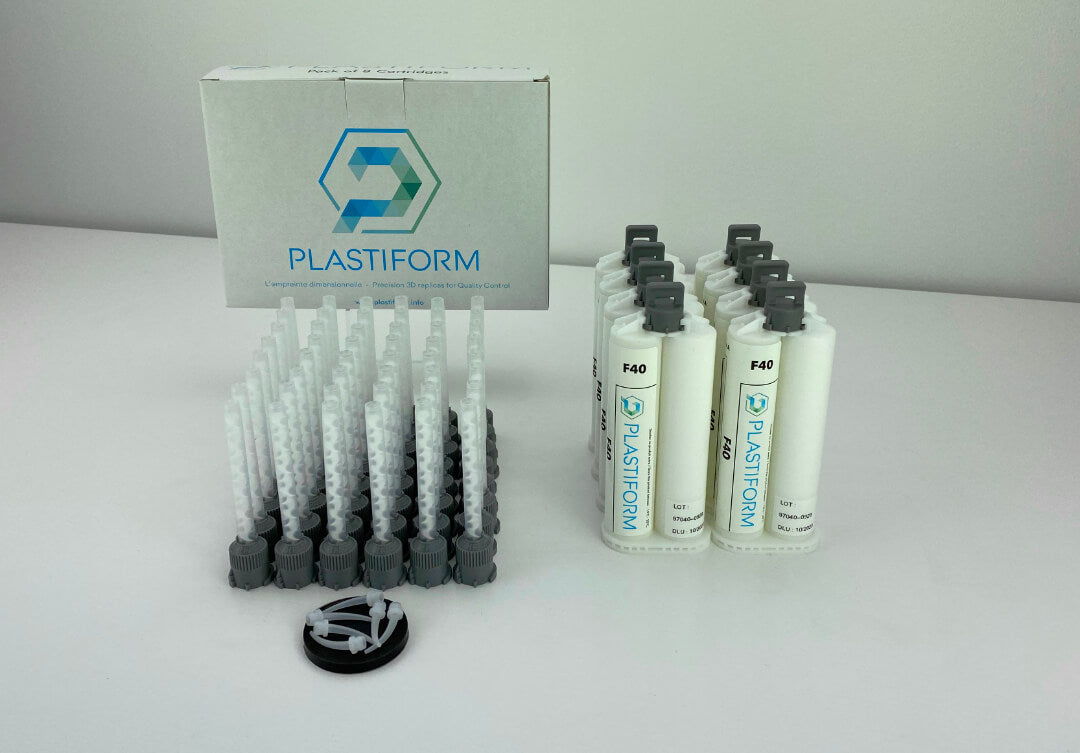 Plastiform CA-F40-8 | F40 Fluid Replication Compound | 8 x 50 ml Cartridges, 35% extraction stress - generaltechuae