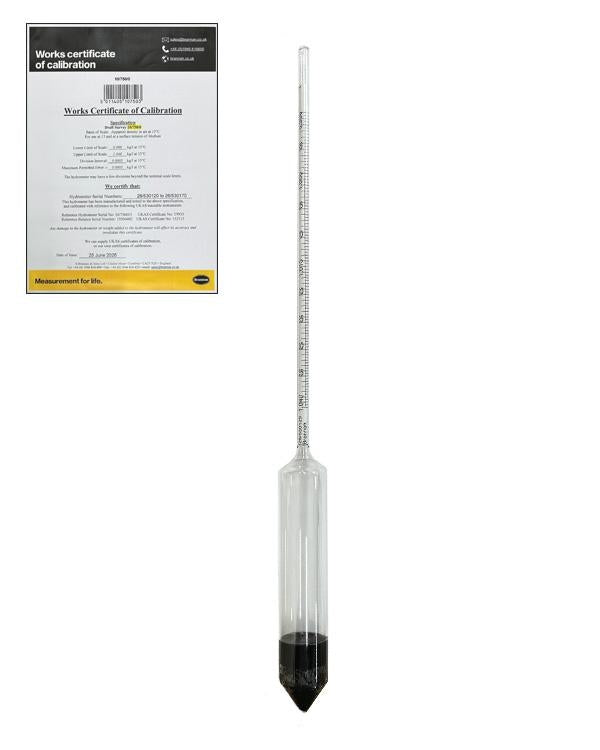 Brannan 10/750/0 | Draft Survey Hydrometer | 0.99 to 1.04 kg/l, 15 °C - generaltechuae