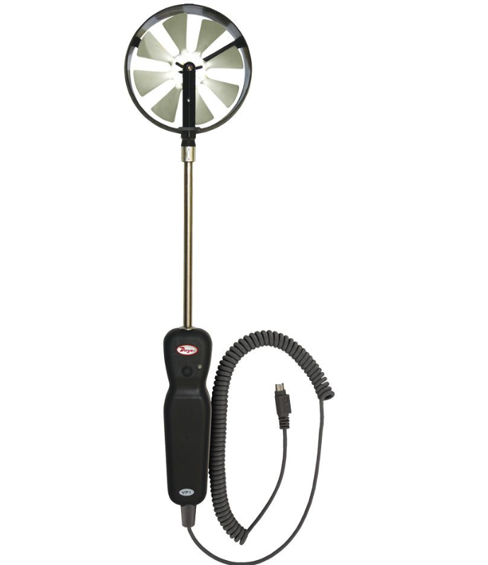 Dwyer Instruments VP1 Probe | 100 mm Vane Thermo-Anemometer Probe with Coilded Cable | For Model 473B