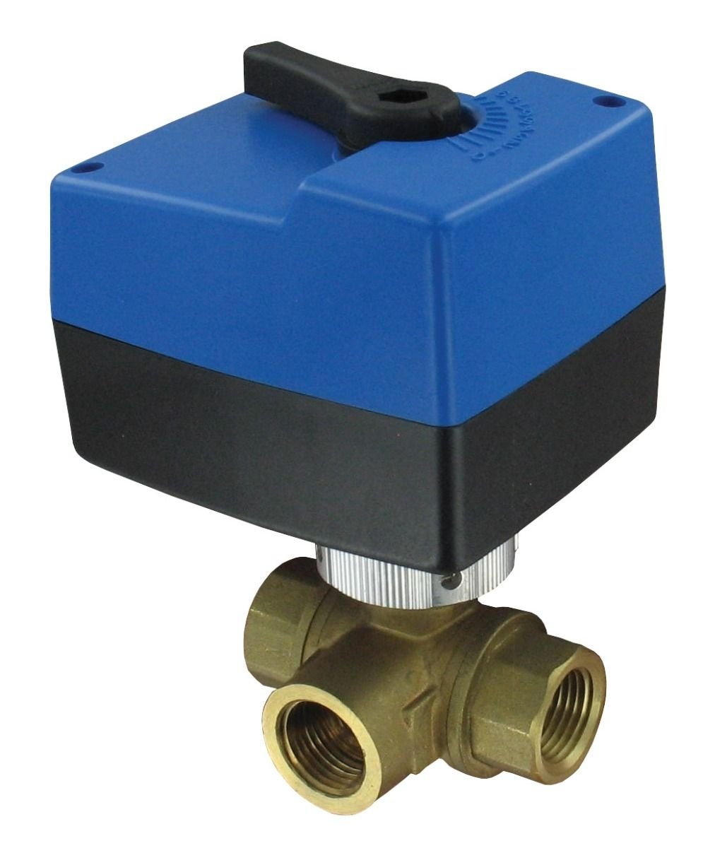 Dwyer Instruments 3HBAV0224 | Three-Way detachable electric ball valve | Cv value 4.5 | 1/2" NPT | 24 VAC | modulating - generaltechuae