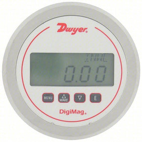 DWYER Digital Differential Pressure Gauge | Range 0 to 0.5 in wc | 1/8 in Tubing, Back, LCD |  DigiMag DM-1000, - generaltechuae