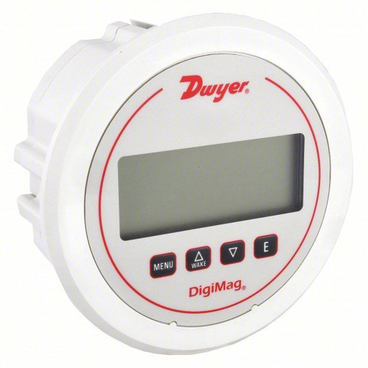 DWYER Digital Differential Pressure Gauge | Range  0 to 50 in wc | , 1/8 in Tubing, Back, LCD | DigiMag DM-1000 - generaltechuae