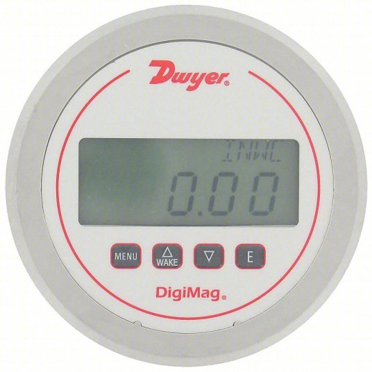 DWYER Digital Differential Pressure Gauge | Range 10 to 0 to 10 in wc |  1/8 in Tubing ,Back |  DigiMag DM-1000, - generaltechuae