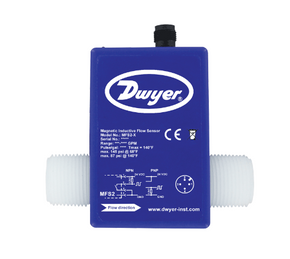 Dwyer Instruments MFS2-4 | Magnetic inductive flow sensor | Range 1.3 to 26.4 GPM (5.0 to 100 LPM) | 1" male NPT