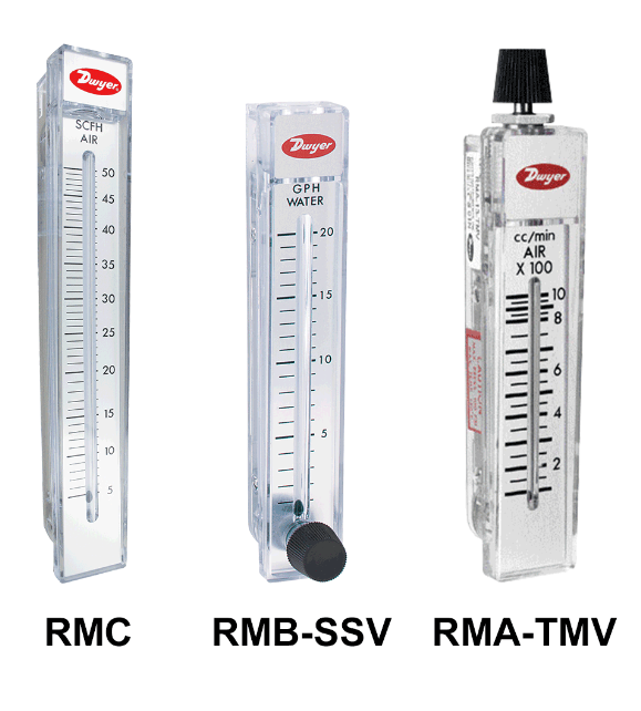 Dwyer Instruments RMB-50-SSV | Flowmeter | Range 1-10 SCFH air - generaltechuae