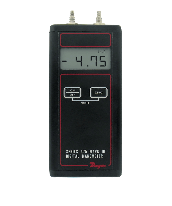 Dwyer Instruments 475-3-FM | Digital Manometer | Intrinsically Safe | Handheld | 49.82 kPa | 30psig | 475 Series - generaltechuae