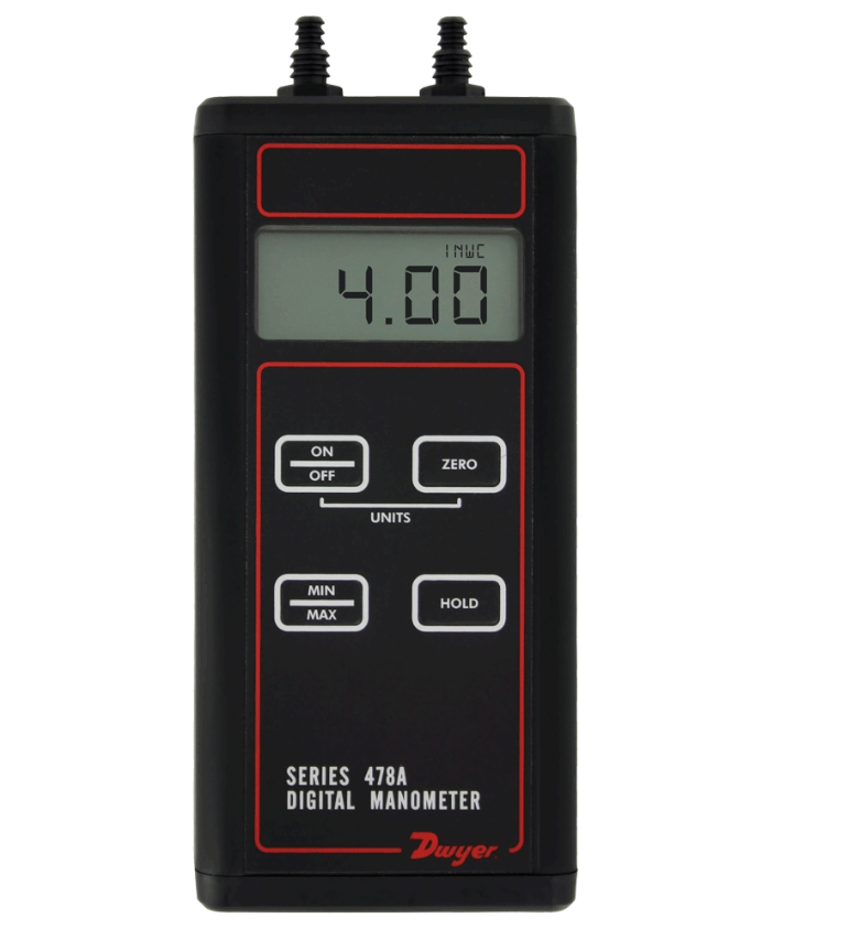 Dwyer Instruments 478A-0 | Digital differential manometer | Range -4 to 4" w.c. - generaltechuae