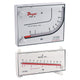 Dwyer Instruments MARK II 41-2-AV-NIST | Molded plastic manometer | Range 0-260 Pa & 0-21 mps | Red fluid | .826 sp. gr. | Requires Pitot tube (*sold separately) | With NIST Calibration certificate - generaltechuae