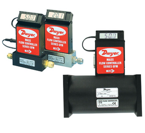 Dwyer Instruments GFM-2131 | Gas mass flow meter | Range 0-30 LPM. Specified flow Range is for an equivalent flow of nitrogen at 70°F (21°C) @ 760 mm Hg | 1/4" compression fitting